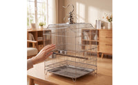 Stainless Stainless Steel Birdcage Cage Easy to Clean Birdcage Cage with Pull-out Tray Heavy Duty for Finches