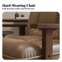 Curved Frame Accent Chair Ergonomic Design Upholstered Seating High spine Support Multi-Purpose for Office Workers, Homeowners