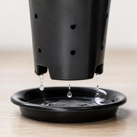 Orchid Pot with Drainage Holes, Tall Plastic Planter for Orchids, Breathable Design