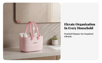 Arched Handles Portable Shower Organizer Smooth Body Bath Basket Ventilated Toiletry Basket Lightweight
