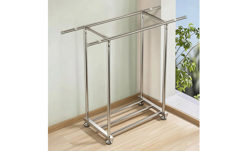 Foldable Clothes Drying Rack Floor-Standing Laundry Drying Rack Heavy Duty Rust-Resistant for Families, Homeowners
