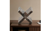 Geometric Sculpture Polished Marble Sculpture Architectural for Reception Area