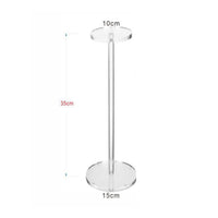 Multipurpose Acrylic Hat Display Stand Minimalist Design Clear Tabletop Hat Holder Stable Base for Retail Shop, Dressing Room, Closet