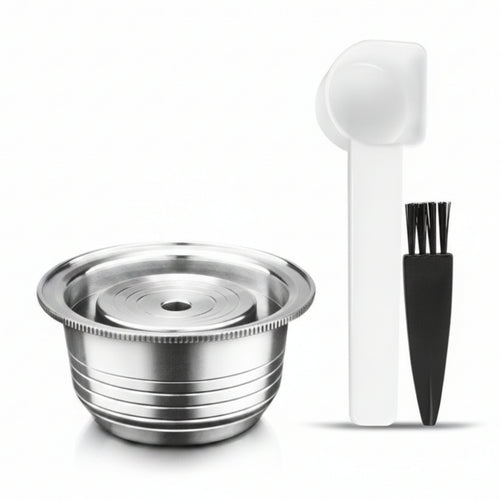 Stainless Steel Coffee Capsule Customizable Stainless Steel Cups Portable Refillable Pod for Kitchen