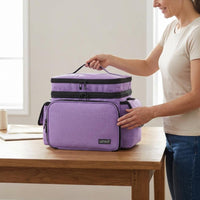 Sewing Organizer Bag Lined Interior Rectangular Sewing Craft Bag