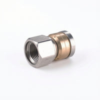 Stainless Steel Pressure Washer Sewer Jetter Nozzle Threaded Drain Jetter Nozzle Compact Tool Hex for Plumbers, Homeowners, Clog Clearing