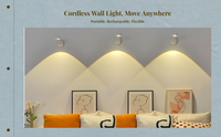 Cordless rechargeable LED wall sconce