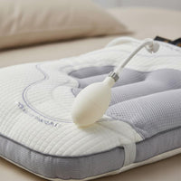 Inflatable Neck Pillow Breathable Sleep Accessory Ergonomic Design for Adults