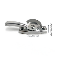 Adjustable aluminum door panel lock