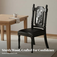 Upholstered Highrear Chair Retro Retro Design Upholstered Highrear Seat Nailhead Three-Piece Set Stain Resistant