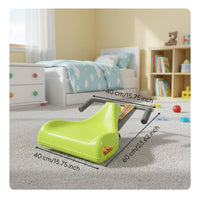 Anti-Rollover Hand Propelled Scooter Board 270° Flexible Steering Sitting Wiggle Car Comfortable Foam Grips Children's Toy for Playroom