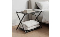Folding Luggage Rack Space-Saving Foldable Luggage Rack Multi-Purpose for Hotel