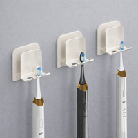 Wall Mounted Toothbrush Holder No Drill , Toothbrush Holder Set with Toothpaste Dispenser, Care Organizer for Apartment Decor