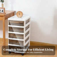 Multi-Level Rolling Cart Space-Saving Design Home Organization Large Capacity