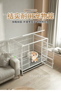狗笼子大型犬中型犬带厕所家用室内外狗笼金毛拉布拉多宠物笼狗窝
