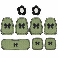 Bowknot Car Seat Pad Comfortable Fit Cute Car Seat Cover for Motorists, Automobile, Frequent Driving