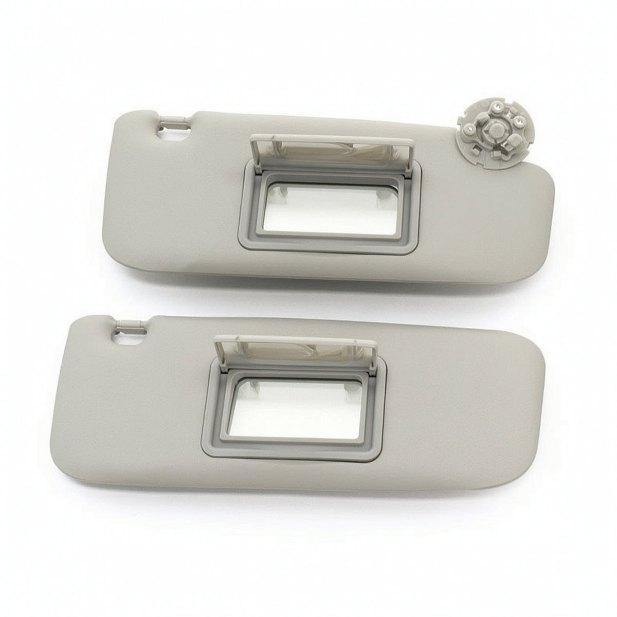 Grey Car Visor Replacement OEM-Style Sun Visor with Mirror OE Standard Auto Parts Easy Installation for Commuters