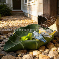 Creative Bird Downspout Decor Resin Craft Rainwater Divider for Garden Landscape