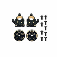 Brass RC Car Part with Screws Electroplated RC Hardware Fastener Set Heavy-Duty Long-Lasting for Hobbyists, Collectors