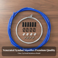 Bike Brake Wire Set Rust Resistant Universal Bike Brake Wire Kit Long-Lasting Effortless Performance for Mountain Bikers