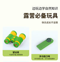 Kids Science Experiment Telescope and Insect Observation Box Toy Set for Outdoor Adventure Camping Picnic Pretend Play