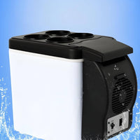 Cooling and Heating Car Cooler Warmer Compact Car Refrigerator Carry Strap Portable Fridge Warmer Cup Recesses for Home