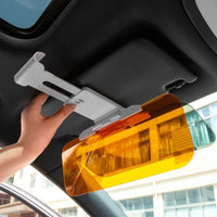 Car Sun Visor Anti-Glare Mirror, Day and Night Mirror, Anti-Dazzle for High Beams, Car Interior Accessory