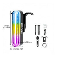 Brake-sensing waterproof bike light