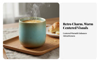 Japanese Design Tea Cup Flow Glaze Ceramic Cup for Vintage Enthusiasts, Home Decorators, Breakfast, Daily Use, Kitchen