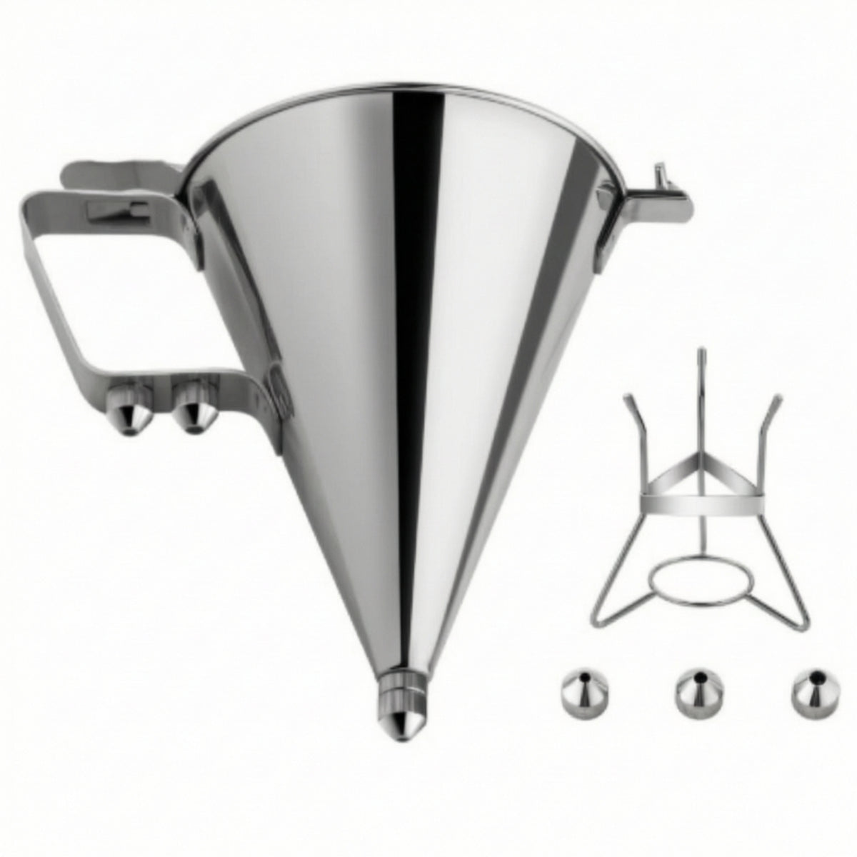 Rust Resistant Pastry Tool Batter Dispenser with Stand Stainless Steel Batter Dispenser for Kitchen