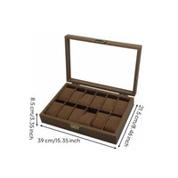 Wooden Watch Box Gift Packaging Watch Holder Box Soft Silk-Feel Interior