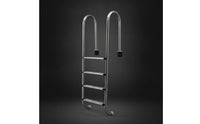 4-Step Pool Ladder Sturdy Stainless Steel Pool Ladder Anti-Slip for Families, Swimming Pools