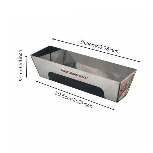 Mud Pan Rust Resistant Masonry Tray Heavy-Duty for Contractors
