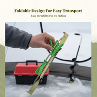Foldable Fishing Pole Rod Holder, Portable for Ice Fishing
