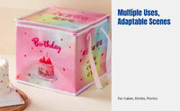 Large Capacity Cake Insulated Bag, Takeaway, Waterproof, Thick Aluminum Foil, Handheld