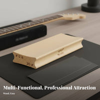 Sandpaper Included Fingerboard Radius Sanding Block DIY Friendly Guitar Fingerboard Sanding Block Comfortable Grip for Guitarists, Workshop