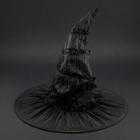 Black Pointed Witch Cap Taffeta-Style Black Witch Hat Lightweight