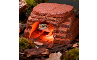 Rock Cave Heater Corded Stone Burrow Hide Resin for Enclosure