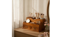 Makeup Organizer with Drawers Compact Cosmetic Storage Box Elegant Makeup Storage Box for Desk