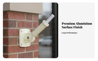 Weather Resistant Wall Mount Flagpole Bracket Rust Proof Flag Pole Mounting Bracket Heavy Duty Flag Pole Holder Two-Position Position for Homeowners, Business Owners, Patriots, Porch, Patio, House Exterior, Storefront
