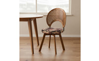 Rotating Shell Chair Sturdy Wood Home Furniture Easy to Clean for Cafe