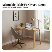 Foldable Design foldable Leg Desk Space-Saving foldable Desk Multi-Functional Study Table Portable for Students, Apartment Dwellers, Remote Workers, Dining Area, Small Spaces, Dorm Room, Bedroom