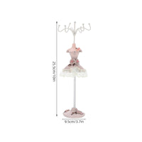 Resin Mannequin Jewelry Holder Gift Idea Mannequin Jewelry Organizer Decorative Dress Display Stand Elegant for Dressing Table, Bedroom
