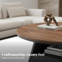 2 Pieces Nesting Coffee Table Set Minimalist Modern Minimalist Look Featured Furniture Easy to Clean Heat Resistant