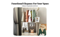 Rolling Coat Rack with Shelves unrestrictedstanding Clothes Stand Space-Saving for Hotel