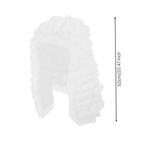 Barrister Hairpiece Curly Judge Hair Easy Styled for Actors