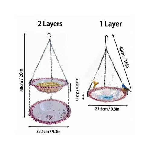 Hummingbird Feeder Decorative Hanging Bird Feeder Weather Resistant for Patio