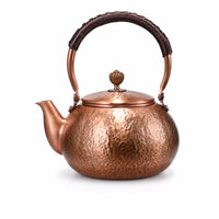 Copper Teapot Hammered Cookware Nonleak-Drip-Free for Hosts