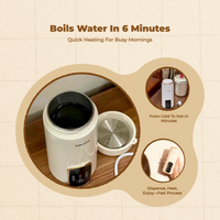 Portable steam iron, quick heat