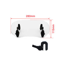 Adjustable Motorcycle Windshield with Brackets Curved Motorcycle Windscreen with Clamps Universal Flyscreen Safeguarding for Motorcyclists